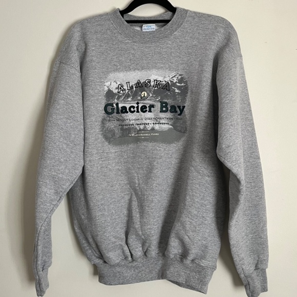 Alaska Glacier Bay crew fleece sweatshirt - Picture 1 of 5
